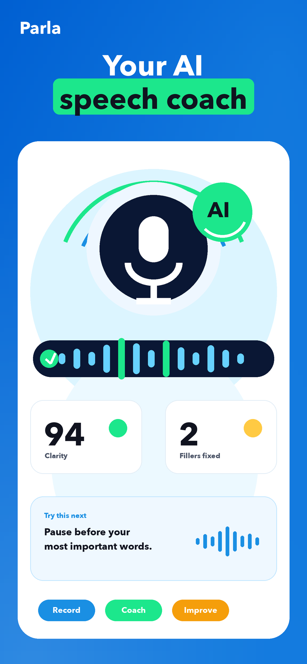 Parla AI speech coach